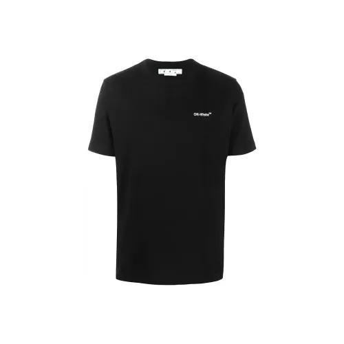 Off Белый SS22 Черный Мужская T-Рубашка