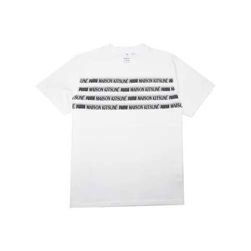 PUMA x Maison Kitsune Белая Унисекс Футболка