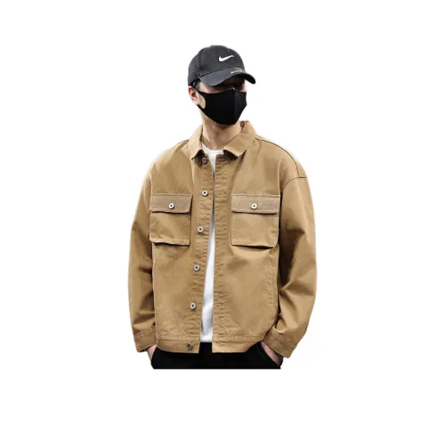 Tonlion Denim Jacket Unisex Khaki Тонлион Деним Куртка Унисекс Хаки