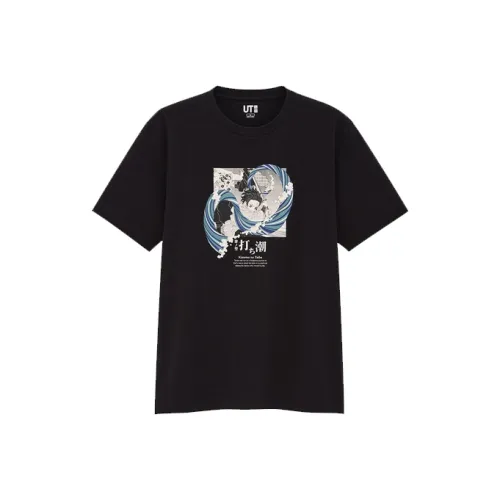 UNIQLO Черная унисекс футболка