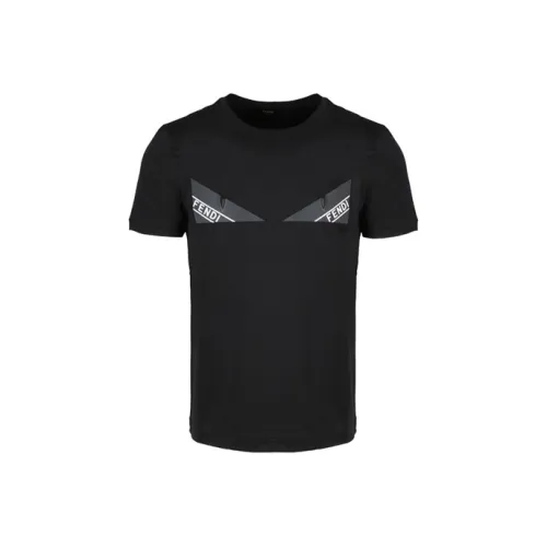 Fendi Черные Мужские T-Рубашки