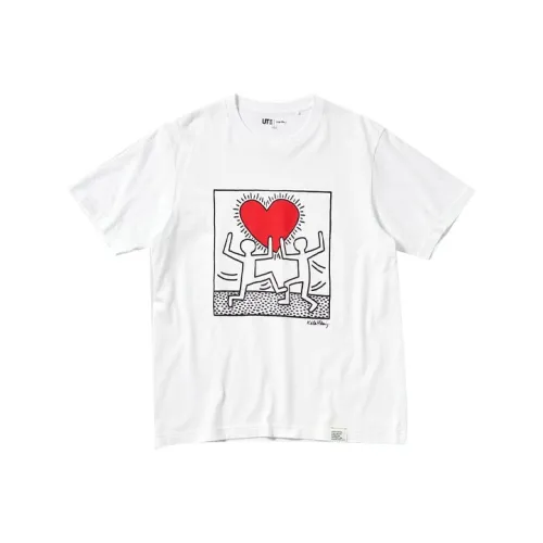 UNIQLO x Keith Haring Стандартная футболка унисекс белая
