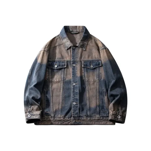 HZWH Синий Мужской Джинсовые Куртки