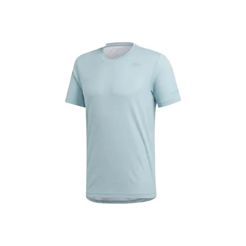 Adidas Дымчато-серый Мужской T-рубашки