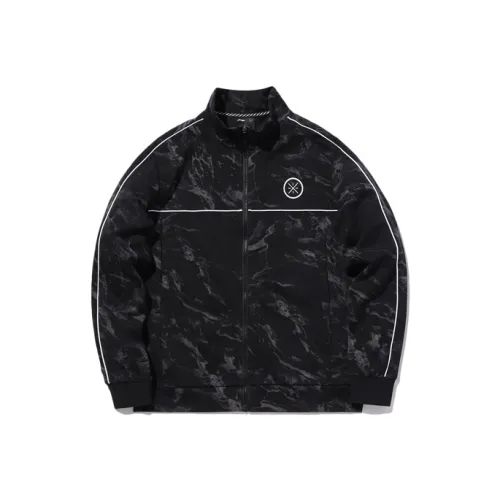 LINING Стандартный Черный С принтом Мужские Толстовки