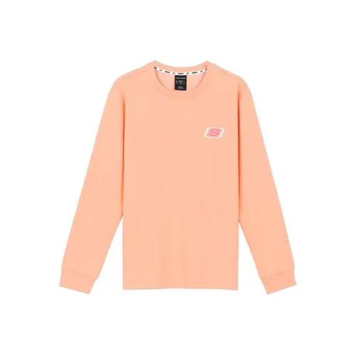 Skechers Апельсин Персиково-розовый Унисекс Свитшоты