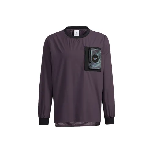 Adidas Originals Комплект с короткими рукавами T-Shirt Мужской Фиолетовый