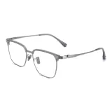 Прозрачно-серый | Серо-серебристый-C02 & Защита от синего света, 0 диоптрий, линзы