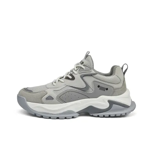 JEEP SPIRIT Низкий топ толстая подошва кроссовки мужские Луна Пыль серый