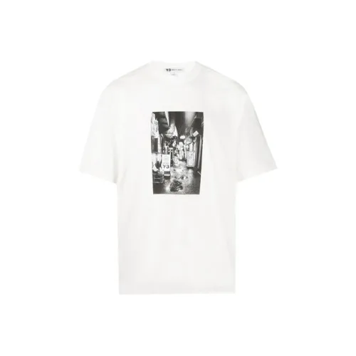 Y 3 White Мужская T-рубашка