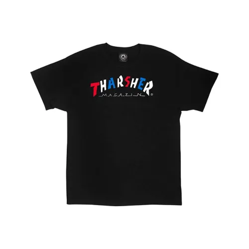 Thrasher T-Shirt US Version Unisex Black Т-Рубашка Thrasher US Version Унисекс Черная