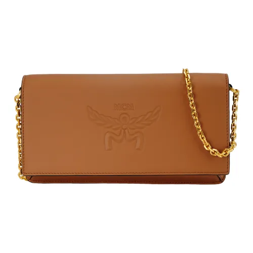 MCM Коровья кожа Сумка с цепочкой Маленькая квадратная сумка Ручная сумка Сумка через плечо Сумка на плечо Большая женская Апельсин