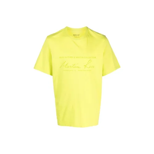 MARTINE ROSE Желтые Мужские Футболки