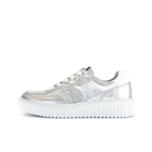 Gabor Comfort Low Топ Скейтборд Кроссовки Женские Серебряные