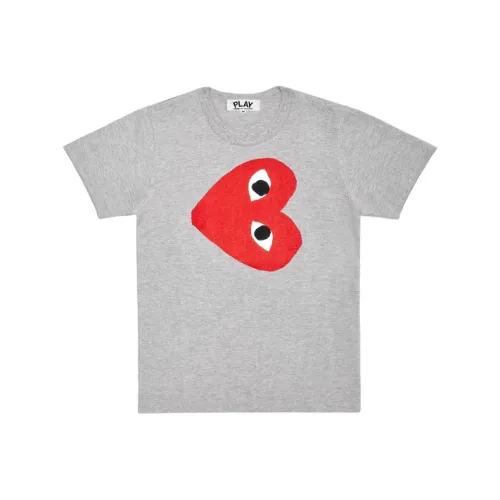 CDG Play Серый Мужской T-Рубашки