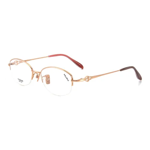 MUZU Титан Овал Оправы для очков Женские