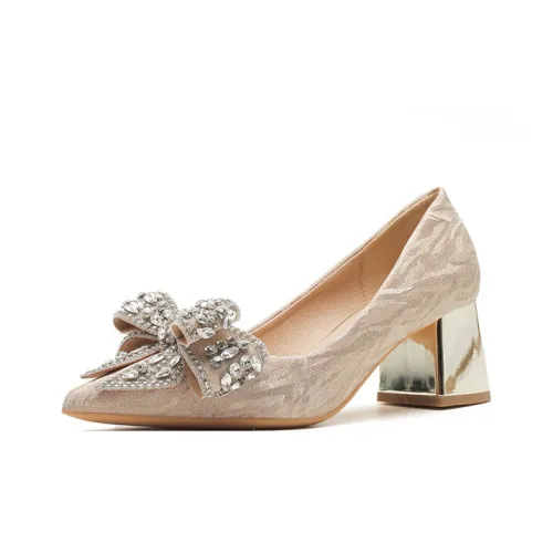 Dunnu Грубый каблук Высокие каблуки Женские