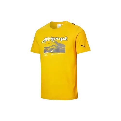 PUMA Золотой Унисекс Футболка