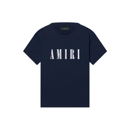 AMIRI Темно-синяя унисекс футболка