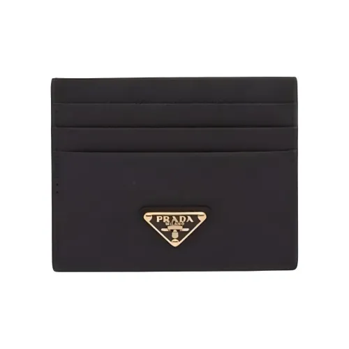 PRADA Men's Calfskin Card Holder Black