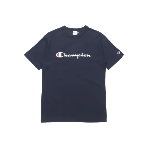 Champion Темно-синяя унисекс футболка