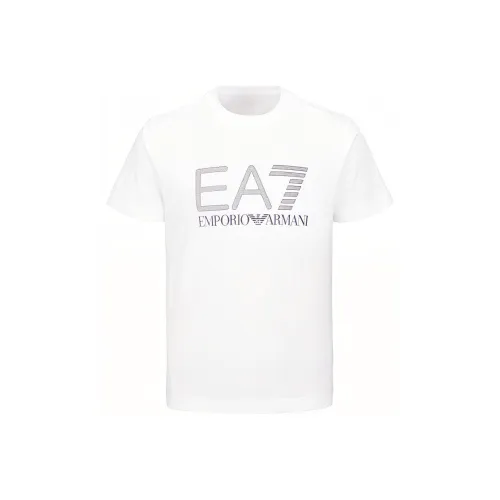 EMPORIO ARMANI EA7 Белый Мужской T-Рубашки