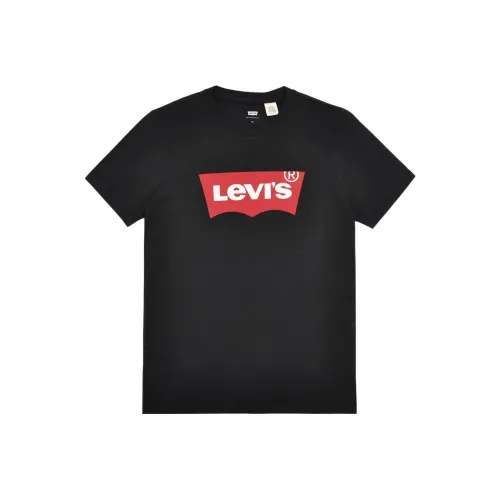 Levis Мужские Черные T-Рубашки