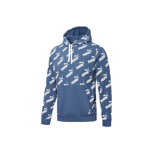 PUMA AMPLIFIED AOP Темно-синий джинсовый синий Мужские свитшоты