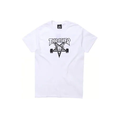 Thrasher T-Shirt US Version Unisex White