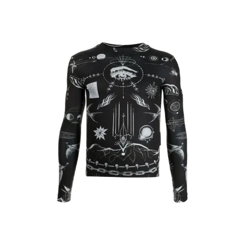 sacai Черная Унисекс Футболка