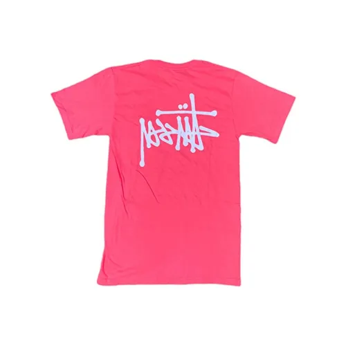 Stussy Розово-красные Унисекс Футболки