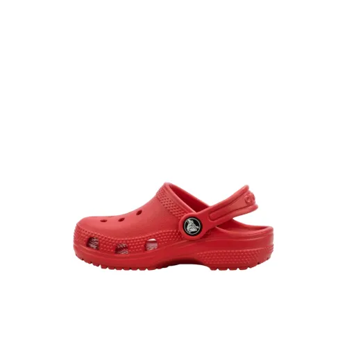 Crocs Classic Clog Водонепроницаемый и Дышащий Низкий Топ Сандалии Красный Для Детей Возрастом 3-7 Лет