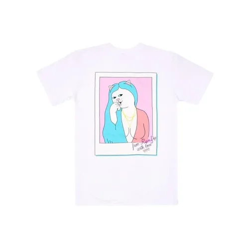 RIPNDIP совместная брендированная белая мужская футболка