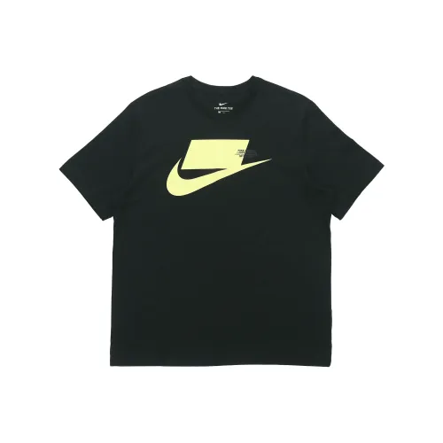 Nike T-Shirt Мужской Черный Желтый