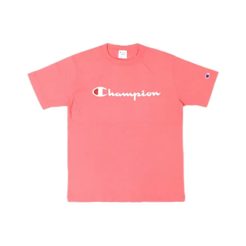 Champion T-Shirt Японская версия Унисекс Розовый