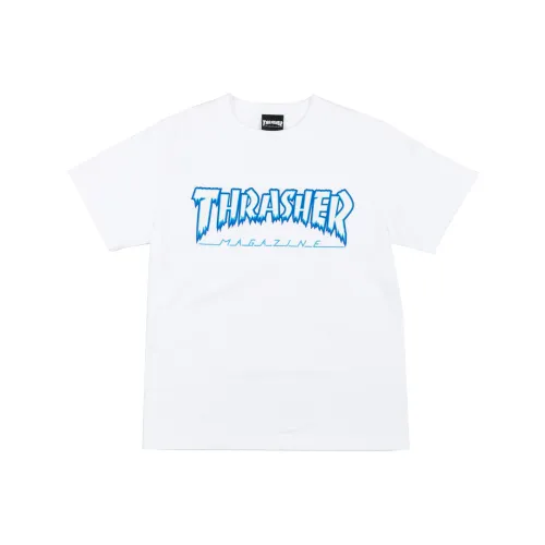 Thrasher T-Shirt Японская версия Унисекс Белый