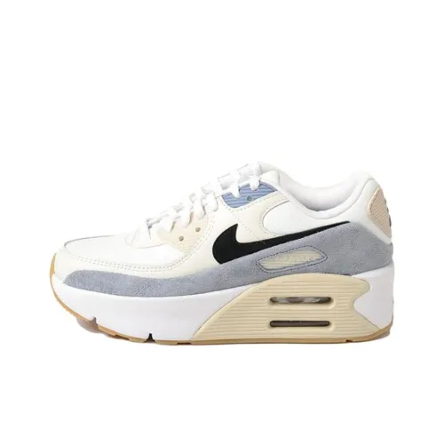 Nike Air Max 90 Low Топ Повседневная обувь Женская Белый Серый
