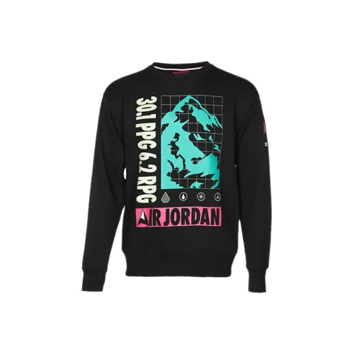 Джордан Черный Мужской Свитшот