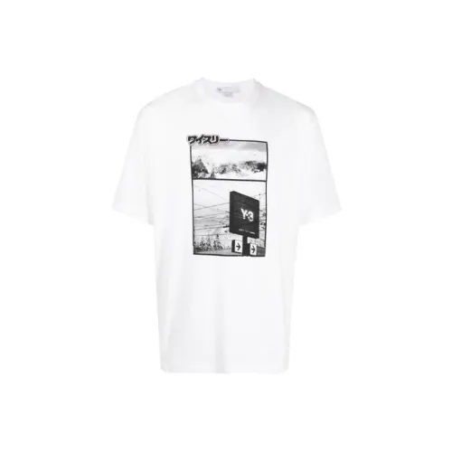 Y 3 White Мужская T-рубашка