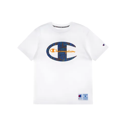 Champion T-Shirt Японская версия Унисекс Белый