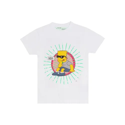 Off Белый SS19 Мужские T-рубашки