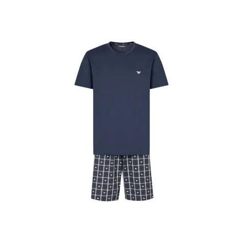 EMPORIO ARMANI Пижамный комплект Мужской Темно-синий