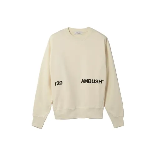 AMBUSH Экрю Унисекс Свитшоты
