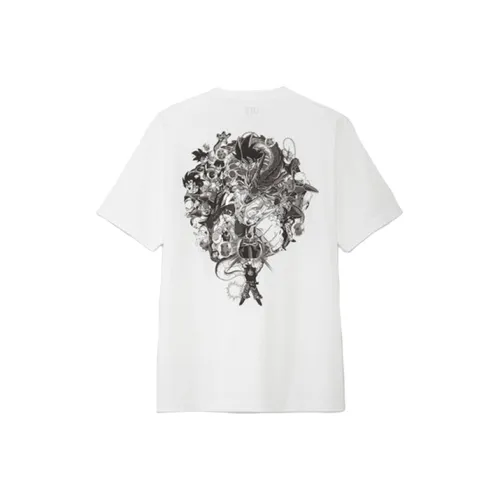 UNIQLO Белая унисекс футболка