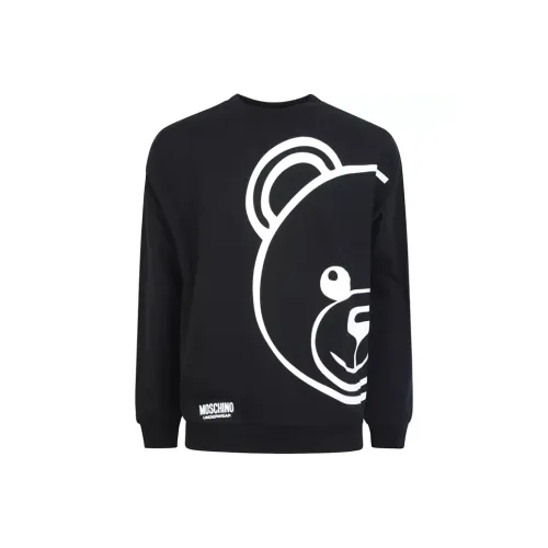 MOSCHINO Мужские черные свитшоты
