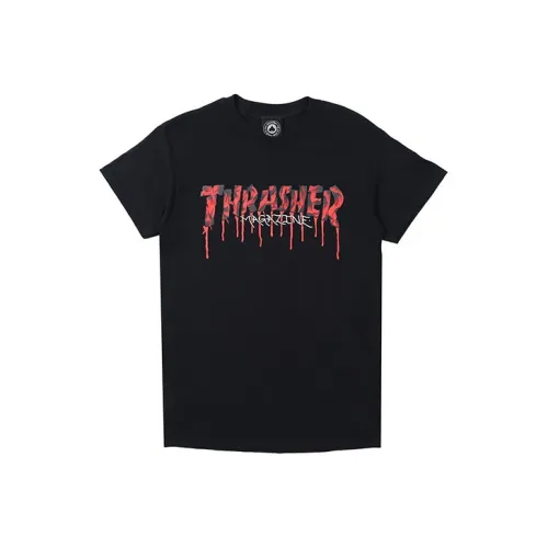 Thrasher T-Shirt US Version Unisex Black Т-Рубашка Thrasher US Version Унисекс Черная