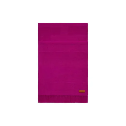 HERMES Кашемир Вязаные Шарфы Женские Фиолетовые