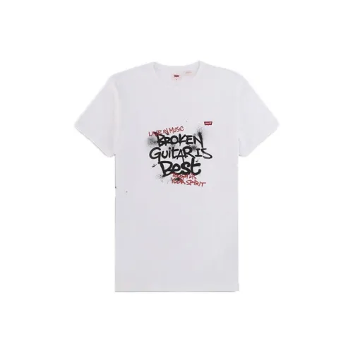 Levis Белая Мужская T-Рубашка