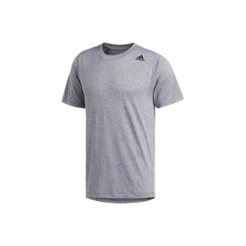 Adidas Белый Фиолетовый Мужская Футболка