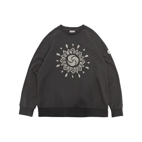 GAONCREW Круглый вырез Свободный крой Стандартный Свитшот Унисекс